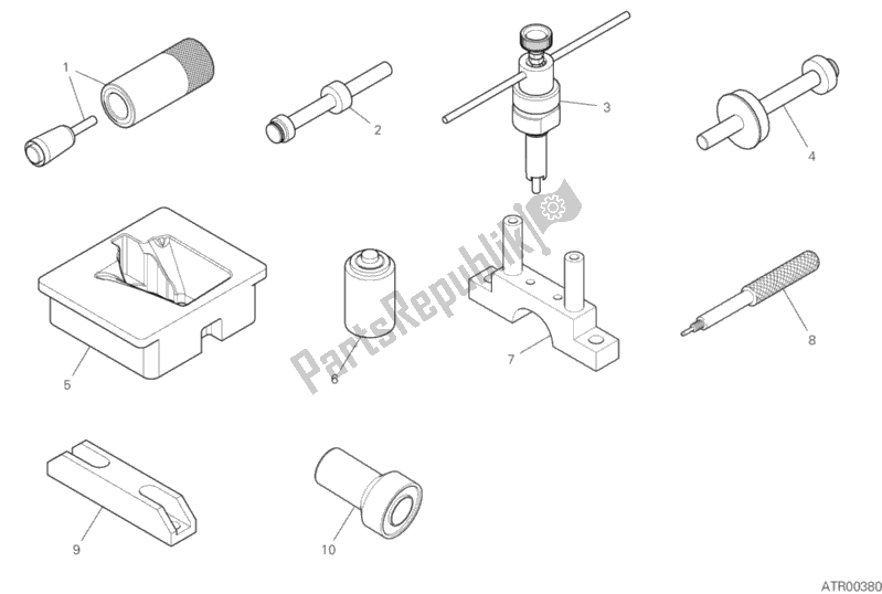 All parts for the 01c - Workshop Service Tools (engine) of the Ducati Superbike Panigale V4 S 1100 2019